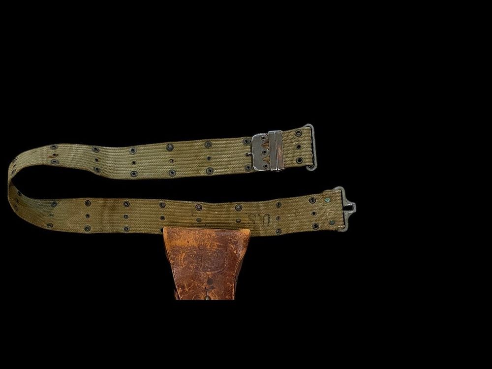 Lot 148: WWI M1912 Pistol Belt and M1916 Pistol Holster