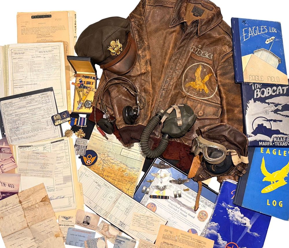 Lot 331: WWII 379th Bomb Group A-2 Career Officer Collection