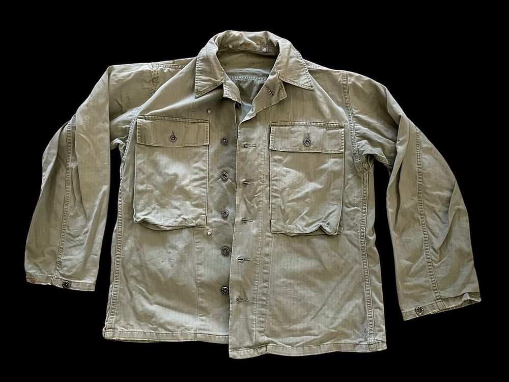 Lot 349: WWII US M43 Army HBT Shirt