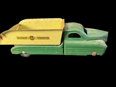 Vintage Buddy L Sand and Gravel Dump Truck. This vintage toy is a Buddy L Sand and Gravel Dump 