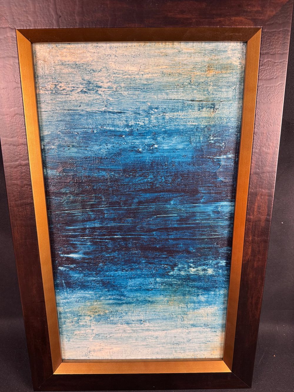 Lot 81: John Miller  20th Century , Abstract Composition in Blue, 1999
