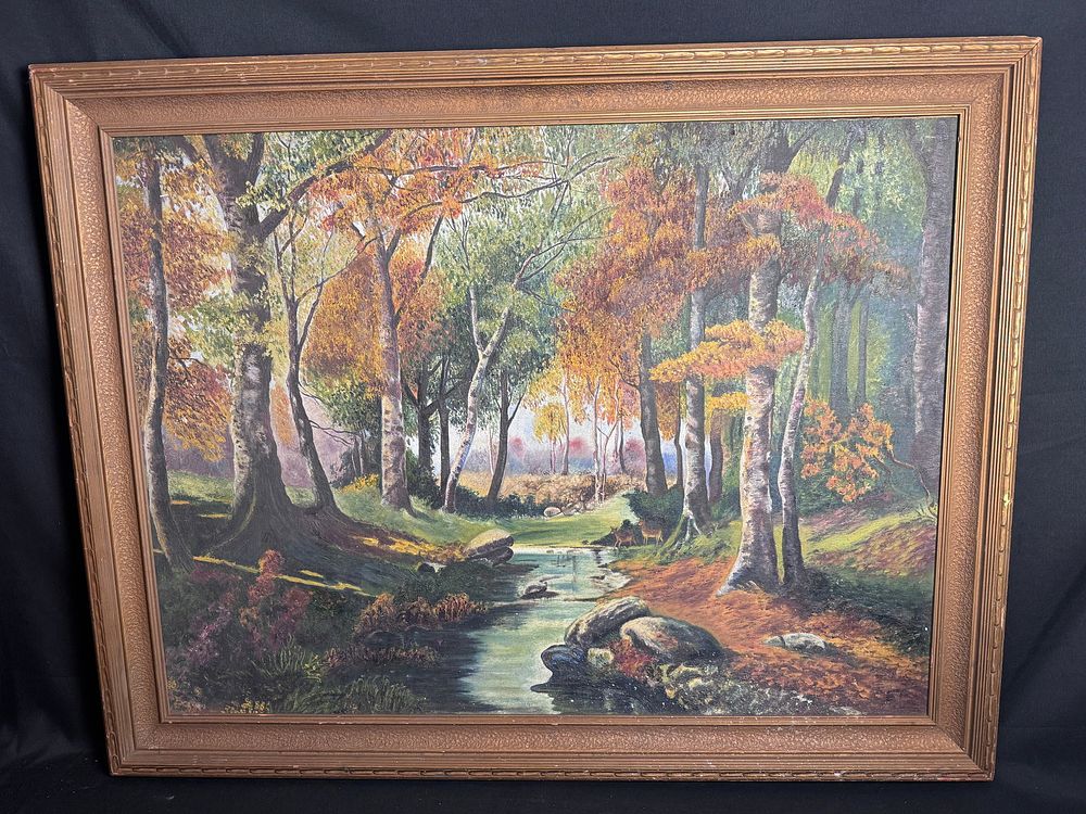 Lot 87: After Robert Wood, Autumn Woodland Landscape