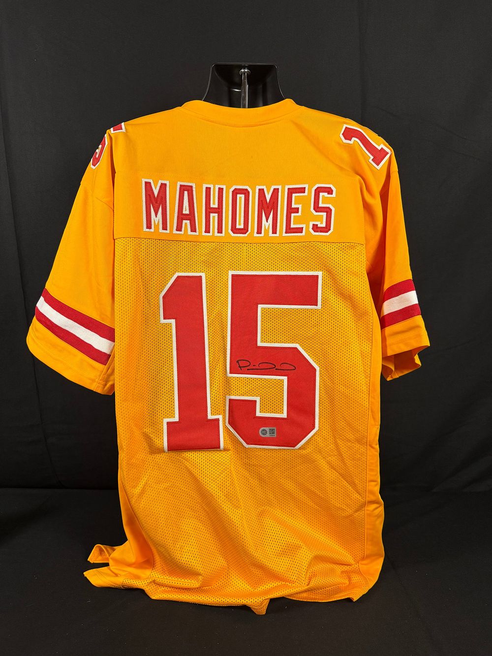 Lot 3: Patrick Mahomes Signed Yellow Kansas City Chiefs Jersey