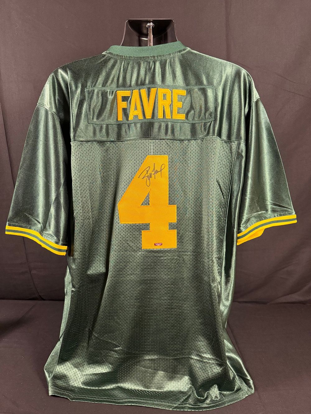 Lot 10: Brett Favre Signed Green Bay Jersey