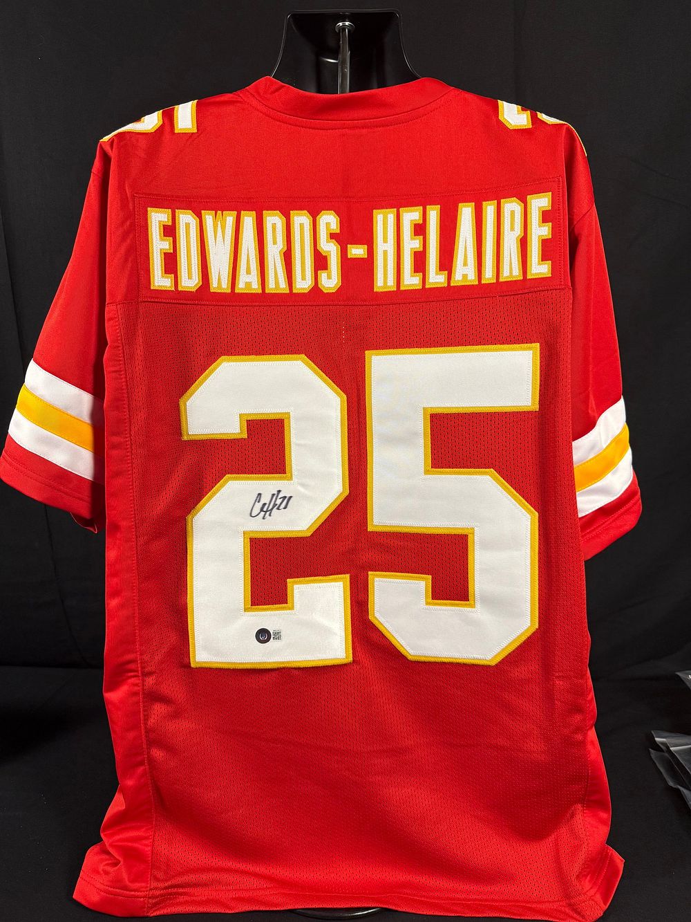 Lot 14: Clyde Edwards-Helaire Signed Kansas City Chiefs Jersey