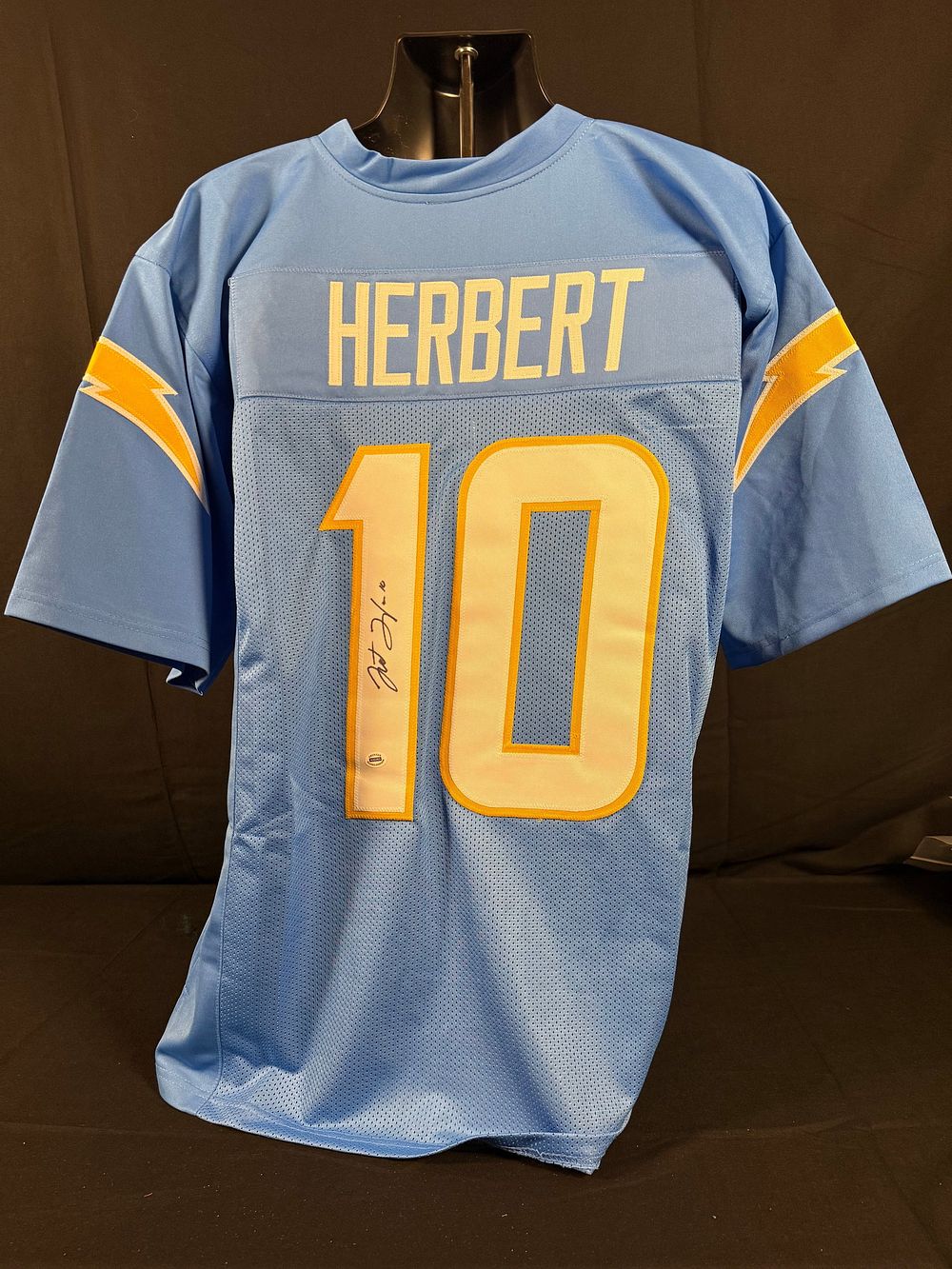 Lot 29: Justin Herbert Signed Los Angeles Chargers Jersey