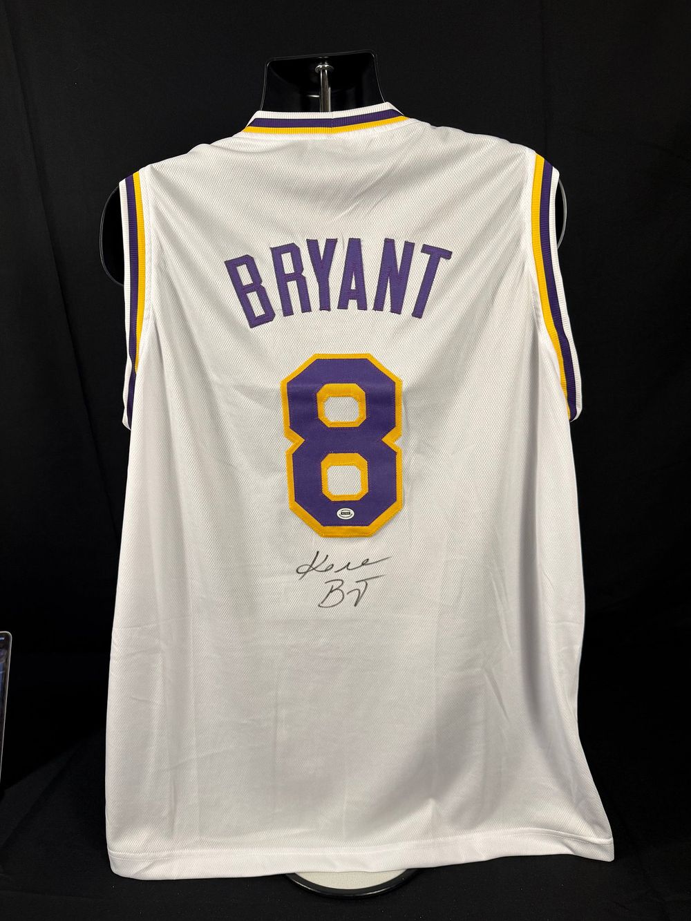 Lot 41: Kobe Bryant #8 Signed Los Angeles Lakers White Jersey