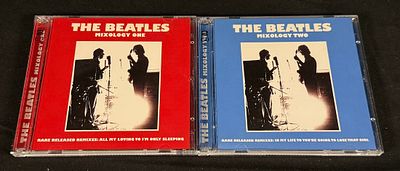 The Beatles - Mixology One & Mixology Two (2 CD Set). Pair of unofficial Beatles compilation CDs.