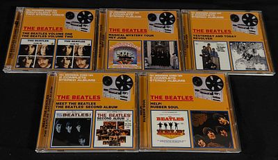 The Beatles Full Dimensional Stereo Tape CD Collection (5 Titles). Collection of five Beatles 