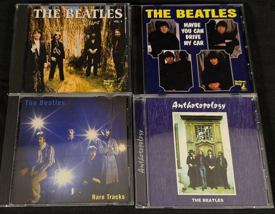 Lot 107: The Beatles Rare Tracks & Session Outtakes Collection - Yellow Dog, Red Square & Secret Trax (4 CDs)