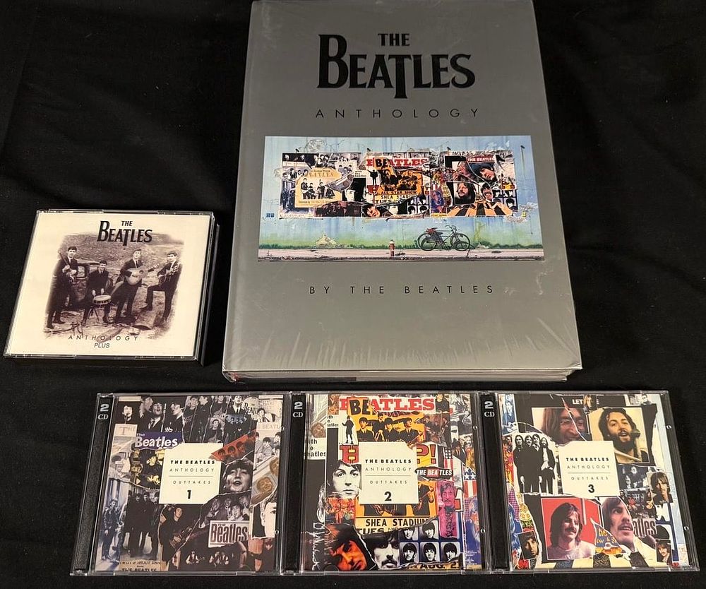 Lot 117: The Beatles Anthology Collection - Anthology Book, Outtakes Vols. 1-3, Anthology Plus & Central