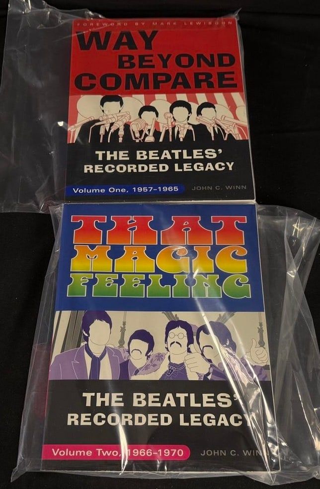 Lot 138: John C. Winn Beatles Reference Books (2 Volumes): Way Beyond Compare & That Magic Feeling