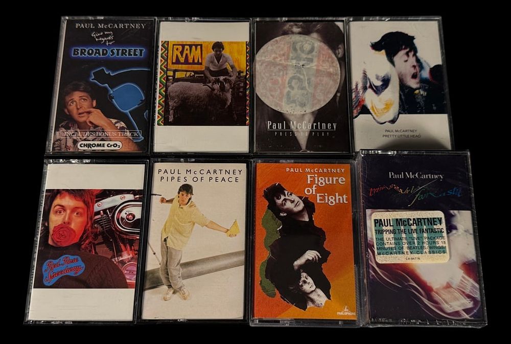 Lot 323: Paul McCartney Cassette Collection (8)