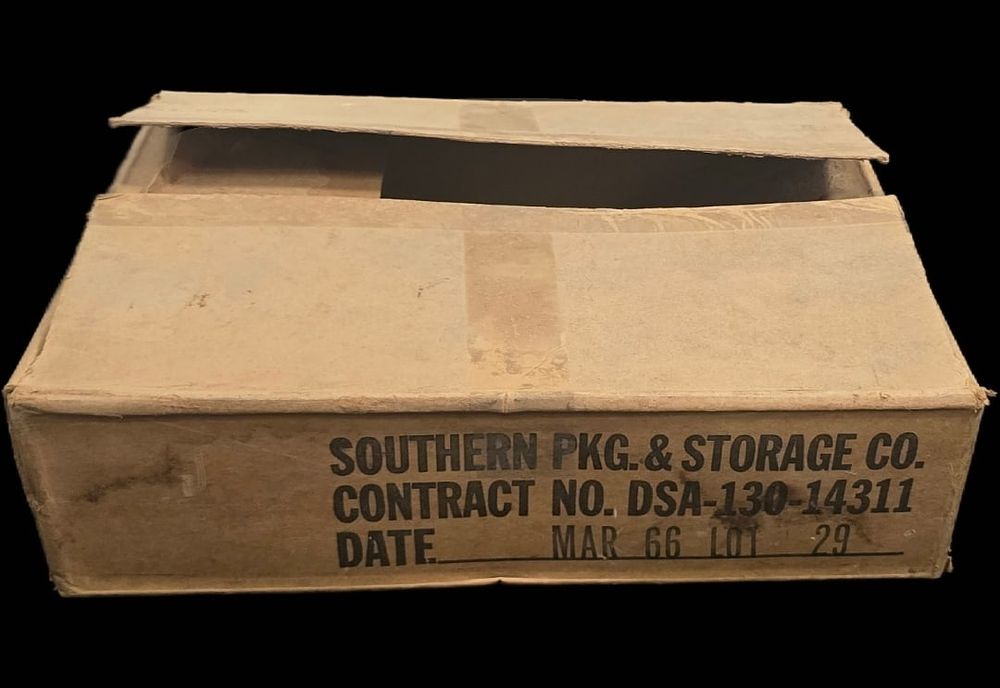 Lot 7: VIETNAM WAR: 1966-Dated MCI C-Ration Shipping