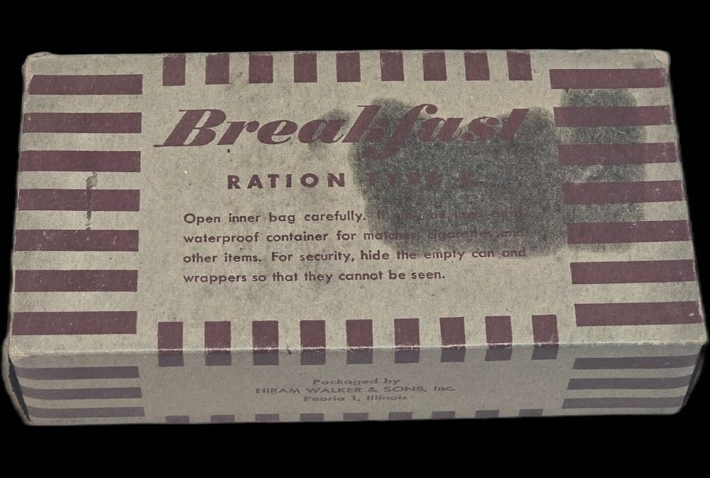 Lot 13: SCARCE WWII K-Ration Breakfast Unit, Morale