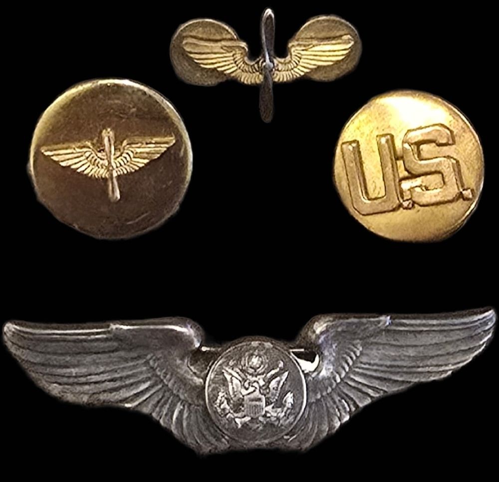 Lot 36: WWII USAAF Wing Group with Field-Repaired Utica