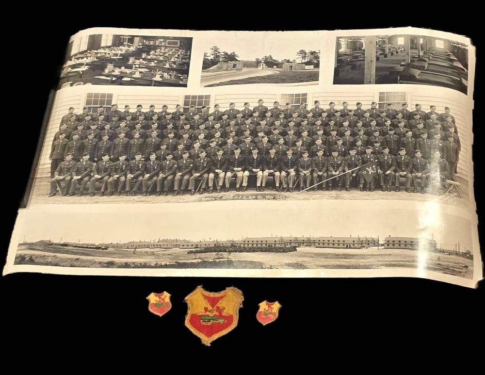 Lot 45: RARE ETO: 474th AAA AW Bn Insignia Group, DI Pair