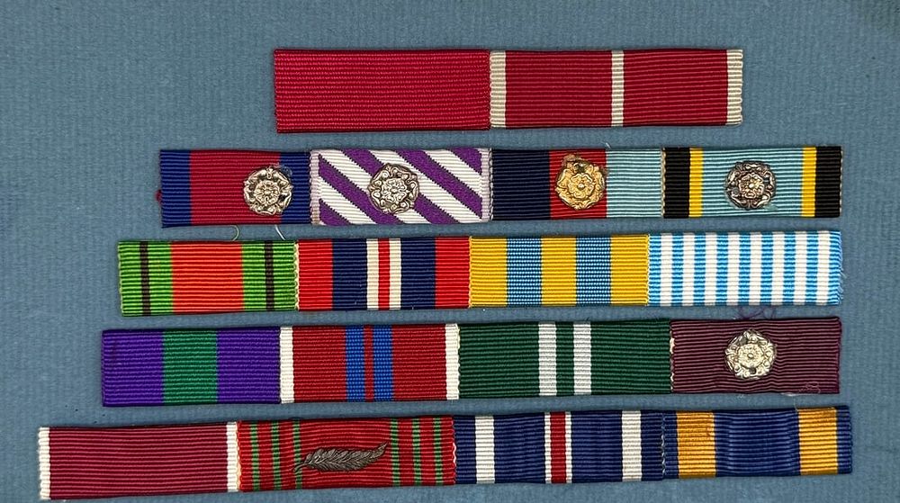 Lot 52: Air Vice-Marshal Johnie Johnson's Ribbon Group