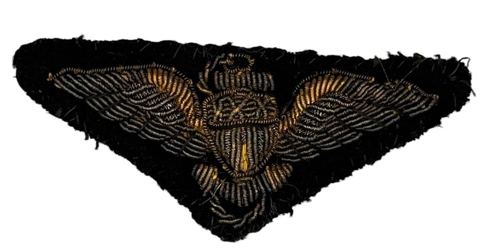 Lot 54: WWII USN Naval Aviator Bullion Wings
