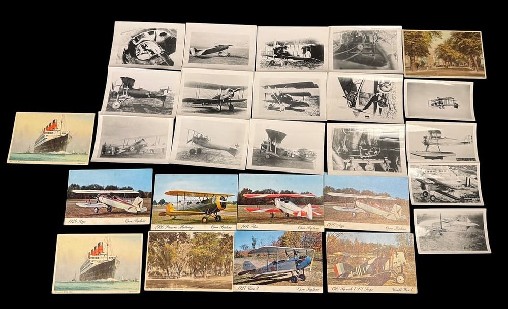 Lot 55: Golden Age Aviation Postcard & Photo Archive: WWI