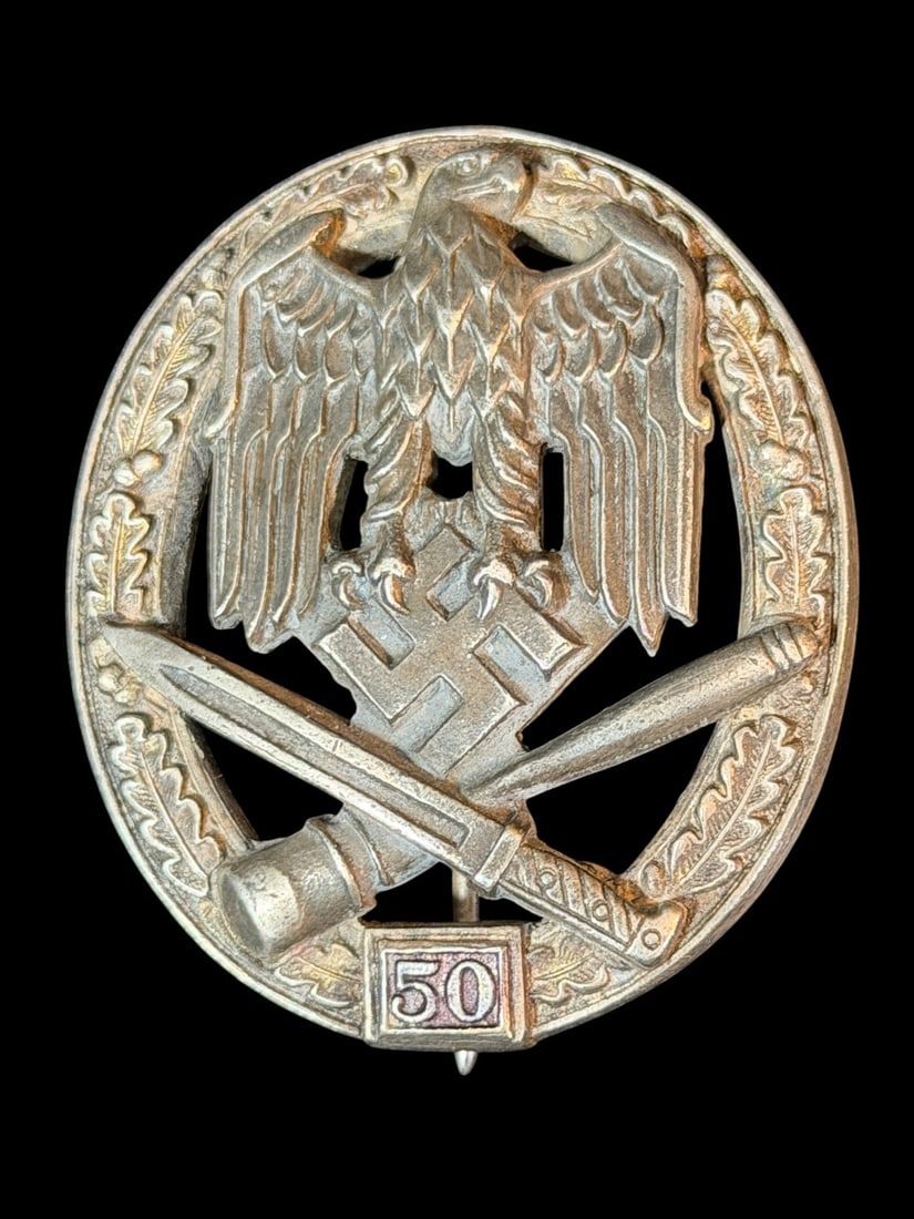 Lot 72: WWII German General Assault Badge "50" Junkers