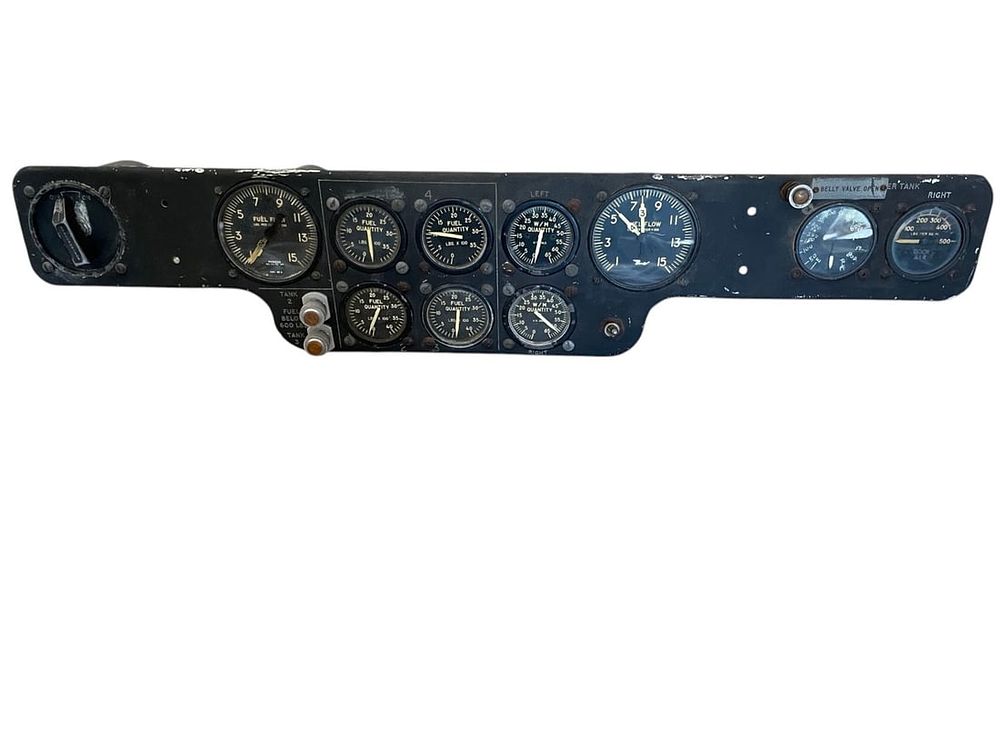 Lot 107: WWII-Era Vickers Viscount Fuel Management Panel