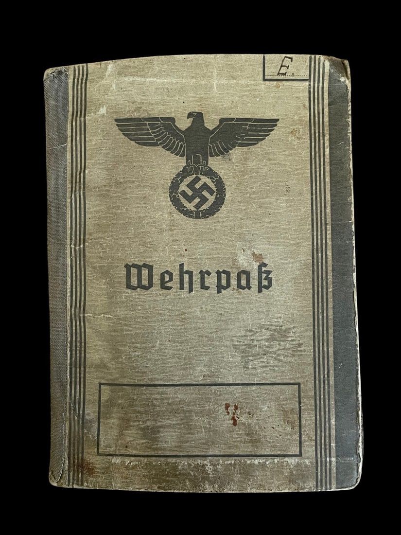 Lot 112: WWII German Wehrpass Named to Alfons Edir