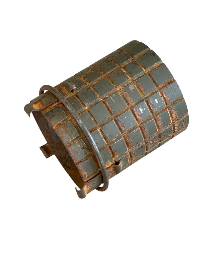 Lot 114: WWII German Stick Grenade Fragmentation Sleeve