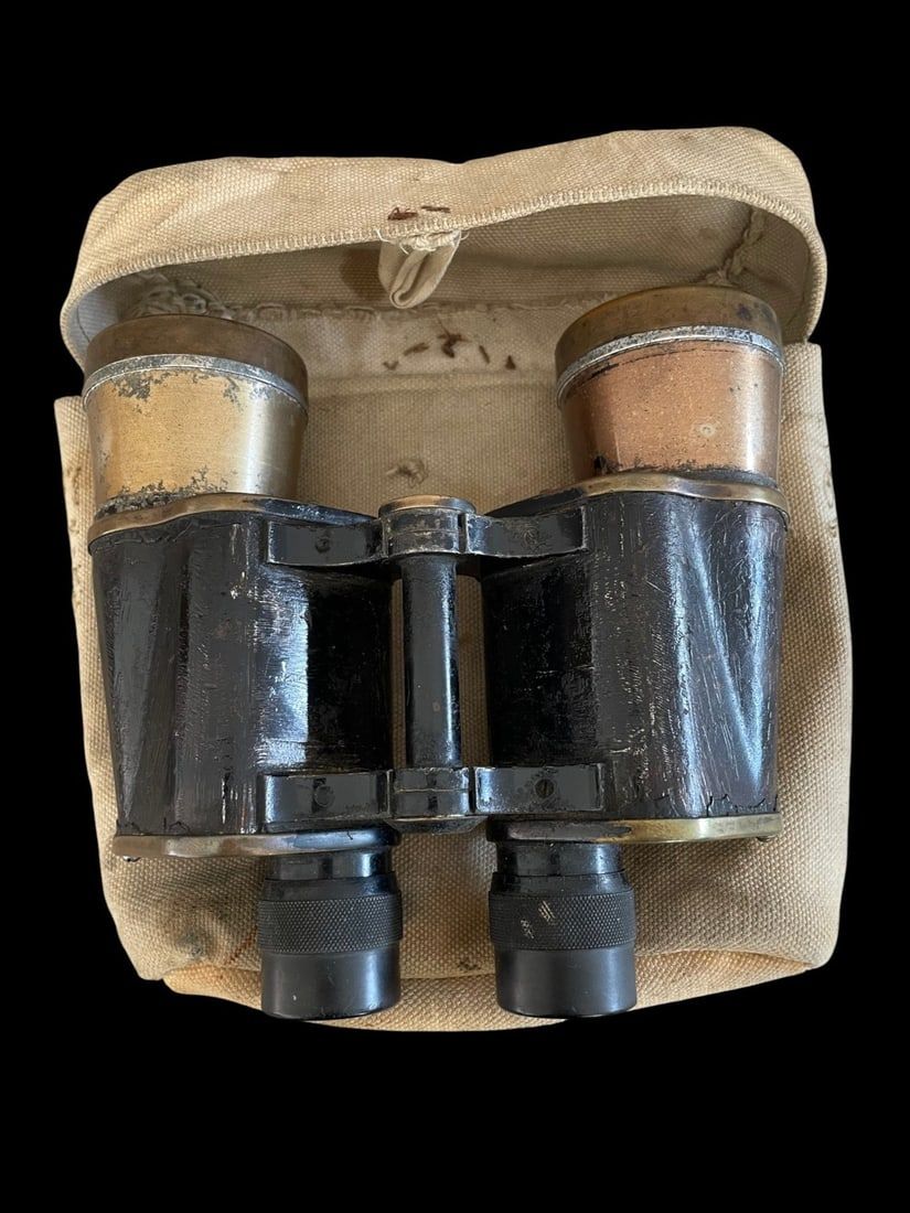 Lot 128: WWII Imperial Japanese Army Binoculars w case