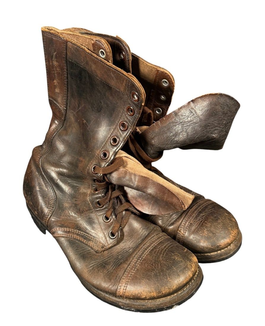 Lot 137: WWII US Airborne Jump Boots, Corcoran Style