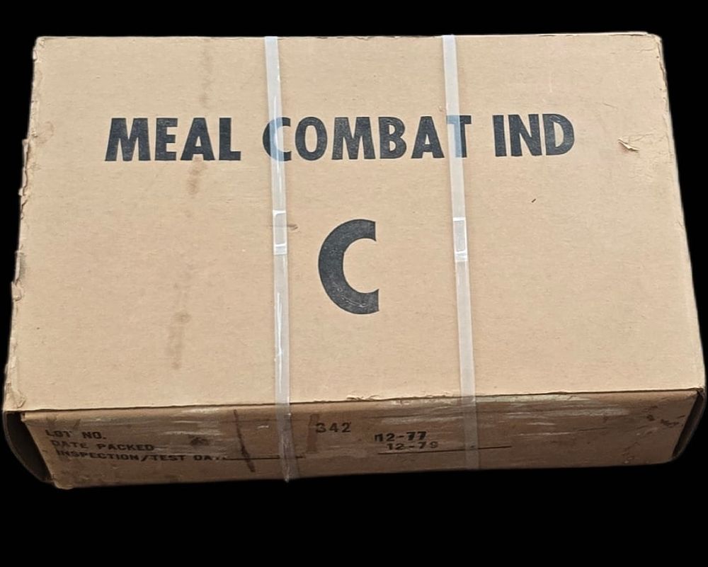 Lot 141: Sealed March 1977 U.S. MCI C-Ration 12-Meal Case