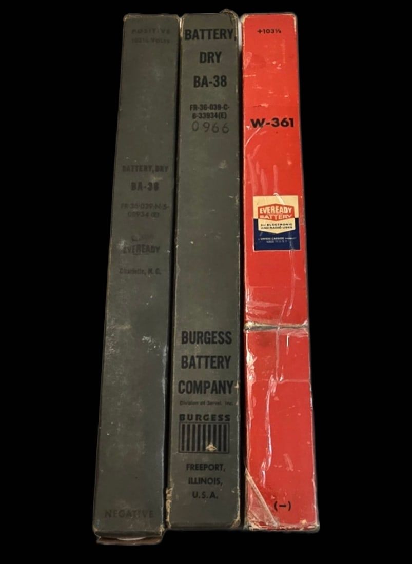 Lot 159: BA-38 Batteries for BC-611 Handie-Talkie