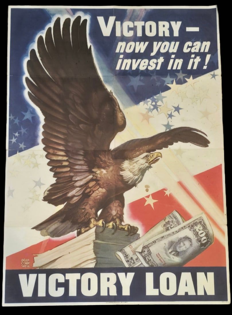 Lot 200: 1943 WWII Poster Victory Loan