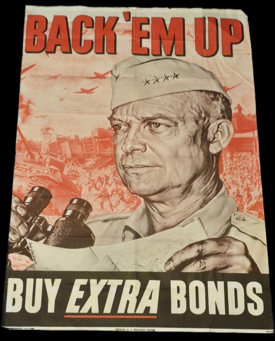 Lot 201: WWII "Buy Extra Bonds" Poster 20x30