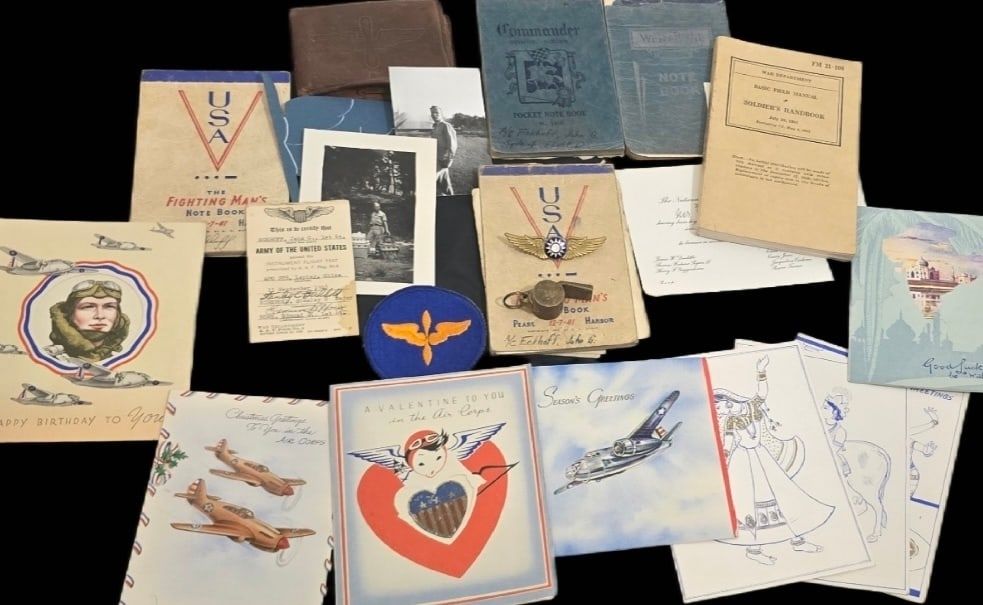 Lot 231: Named CBI P-40 Pilot Grouping, with Chinese Wing