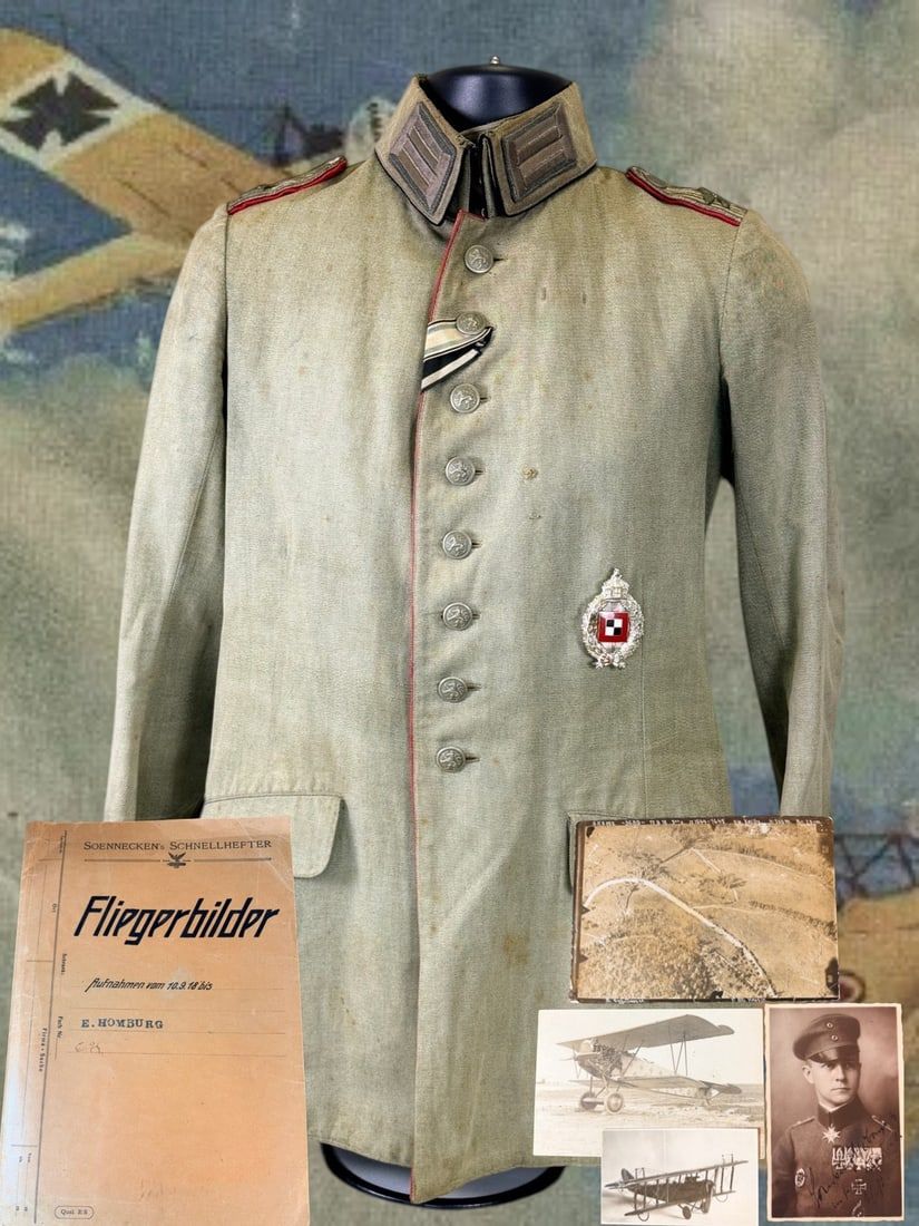 Lot 238: WWI Erich Homburg Archive - Fliegerbilder Binder