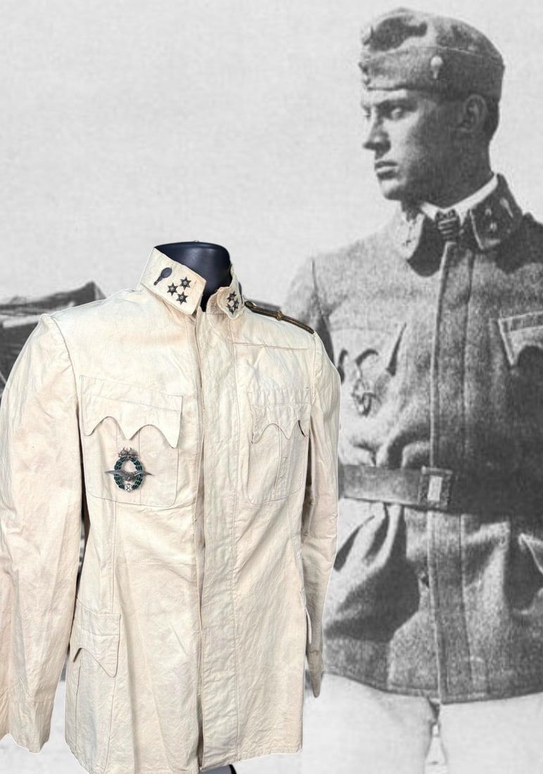 Lot 244: RARE K.u.K. Fliegertruppe Sahariana & Karl Badge