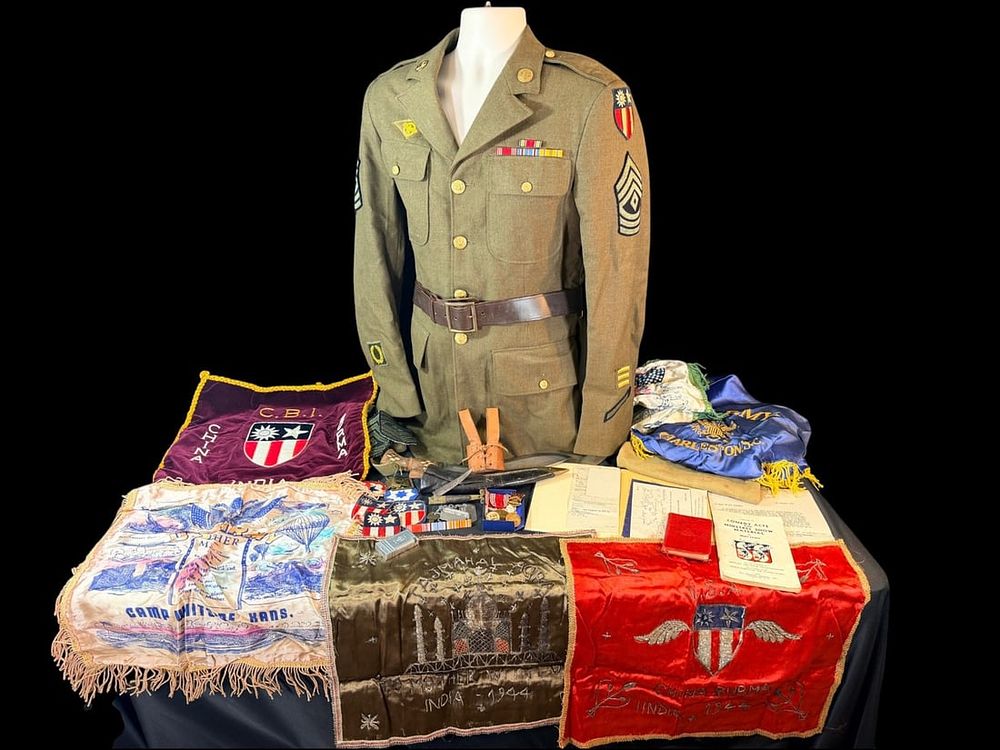 Lot 257: Named CBI M/Sgt Ridley Group: Bullion, Kukri