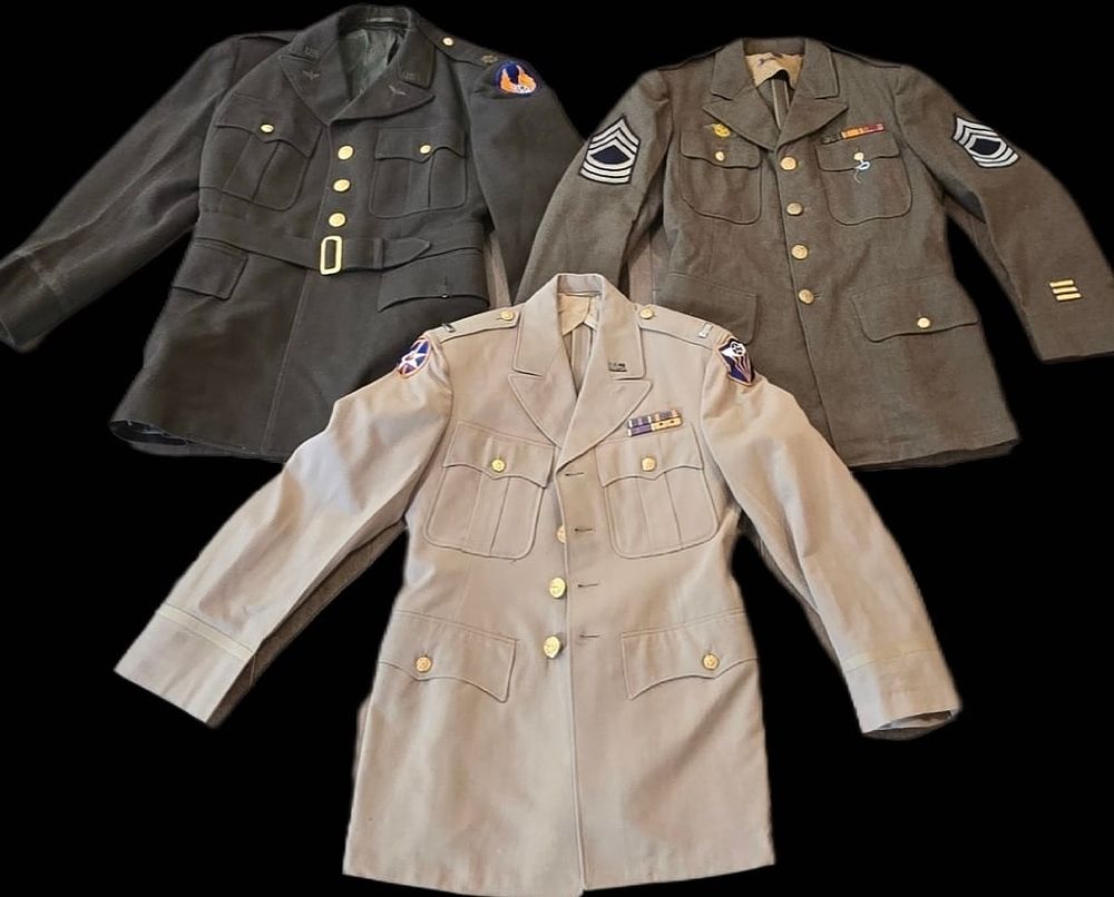 Lot 290: WWII Class A Four-Pocket Uniforms