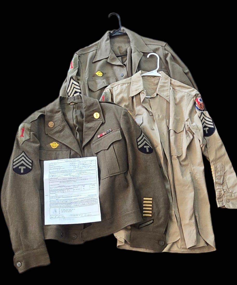 Lot 299: WWII 1st Inf Div Named Ike Group, ETO Medic