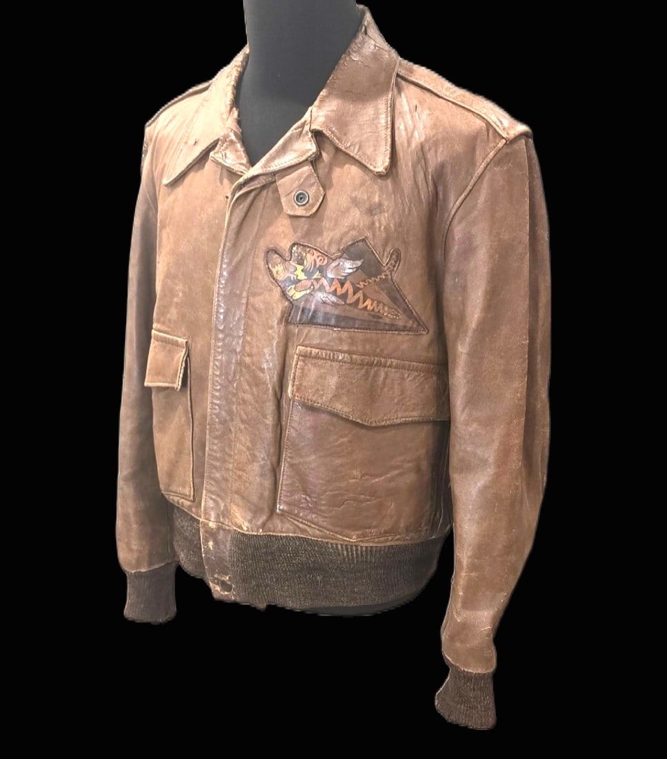 Lot 309: Historic WWII AVG Flying Tigers Leather Flight