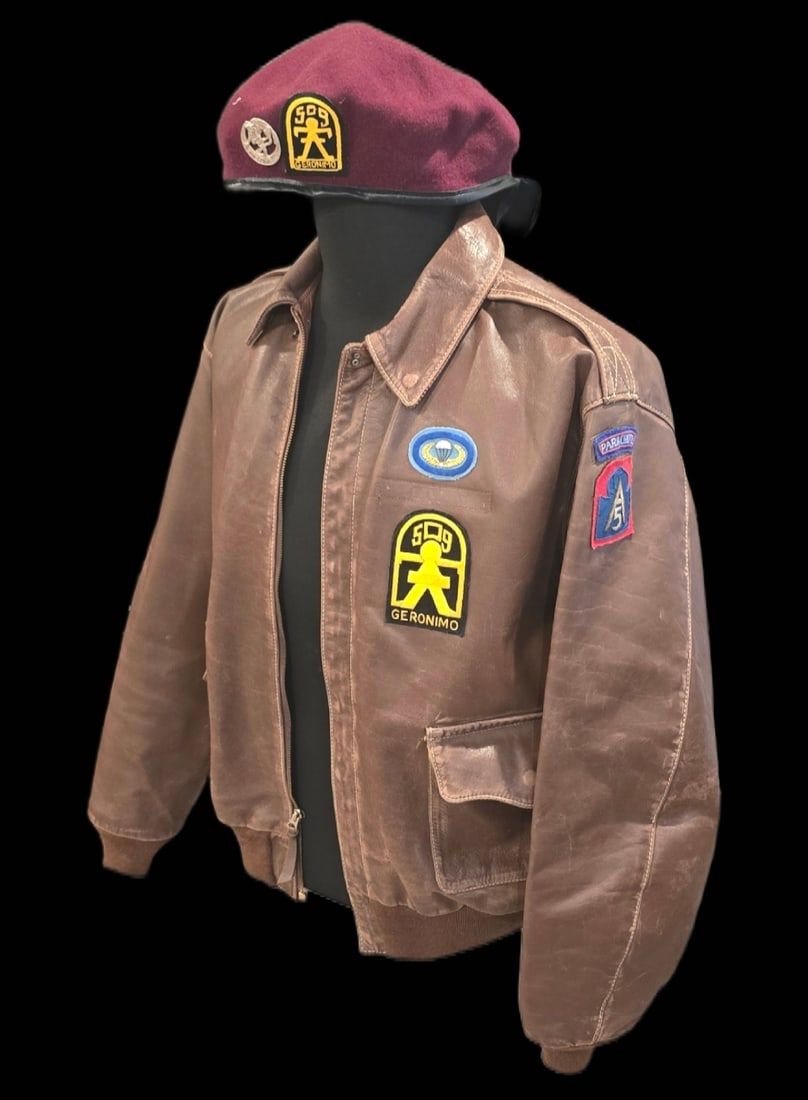 Lot 310: Eastman A-2 Jacket Size 44 with 509th Tribute