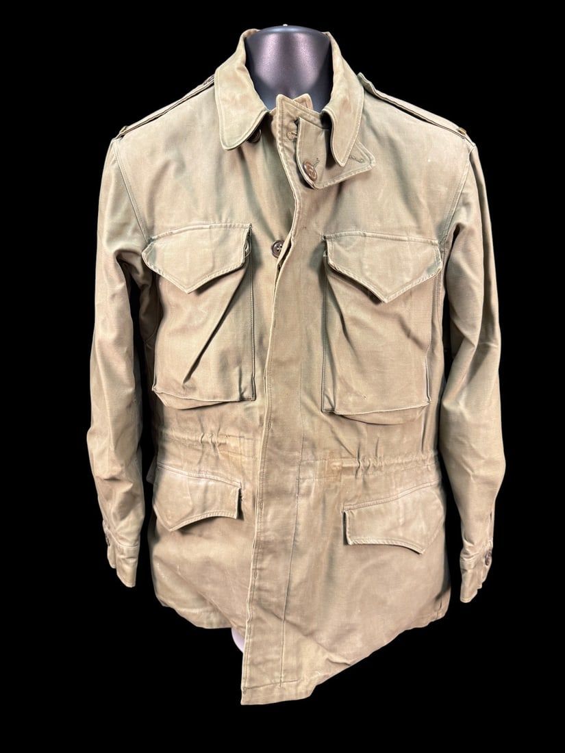 Lot 312: WWII U.S. Army M1943 Field Jacket - Field-Worn OD