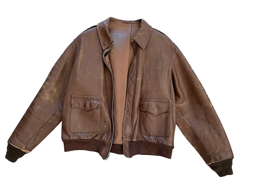 Lot 315: WWII USAAF Type A-2 Leather Flight Jacket