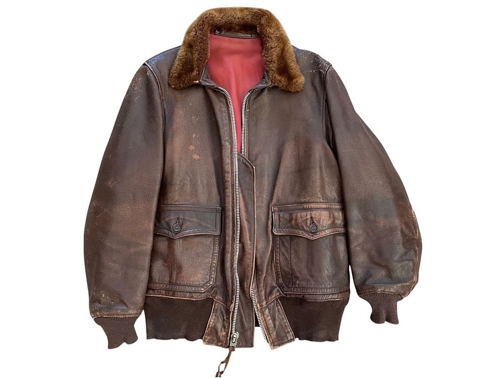 Lot 324: WWII USN M-422A Goatskin Flight Jacket, USN
