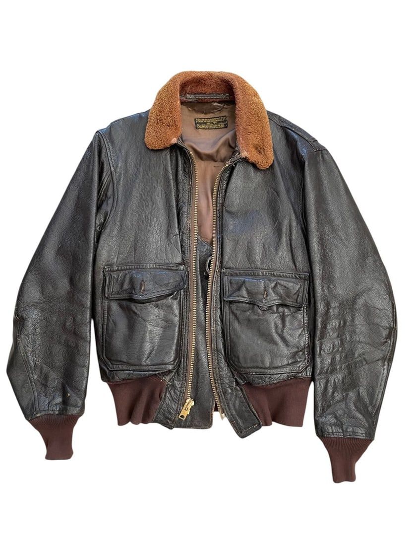 Lot 332: Korean War USN G-1 Jacket, Werber, 48-Star Flag