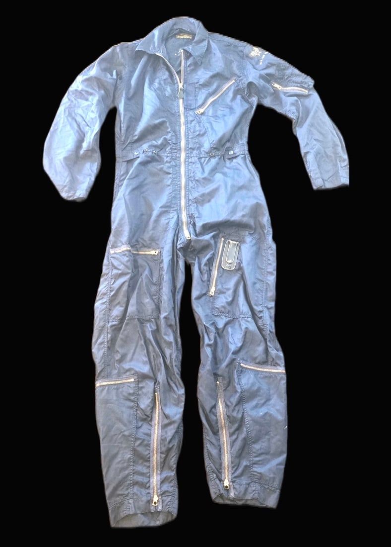 Lot 342: Scarce USAF K-2A Blue Flight Suit, Korean War Era