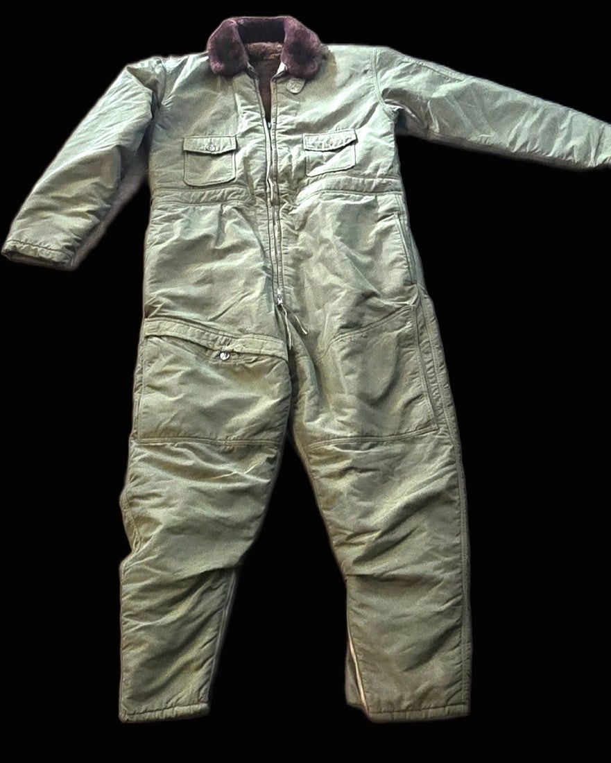 Lot 347: USN BuAer AL-1 Fur-Lined Flying Coverall, Sz 38