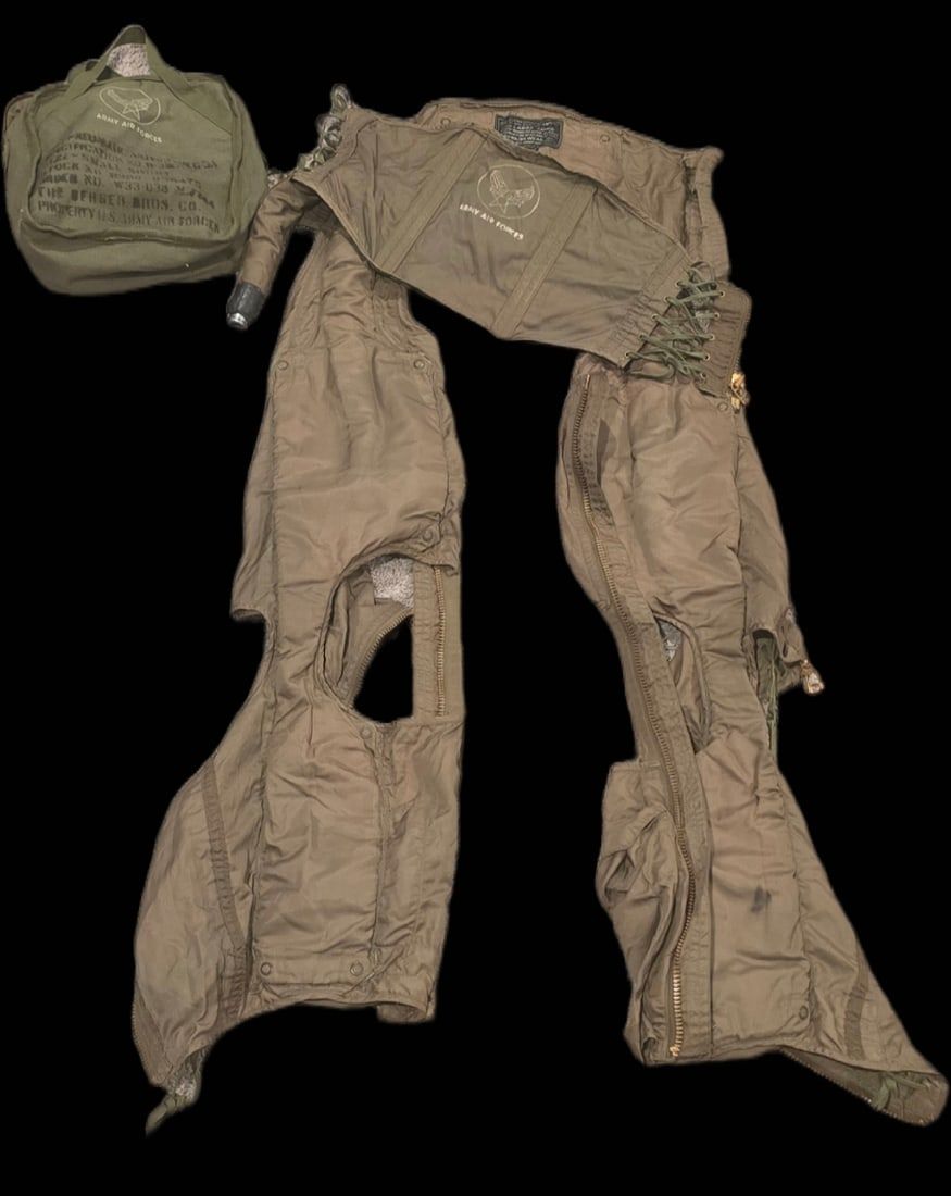 Lot 354: WWII USAAF G-3A Anti-G Suit & Bag