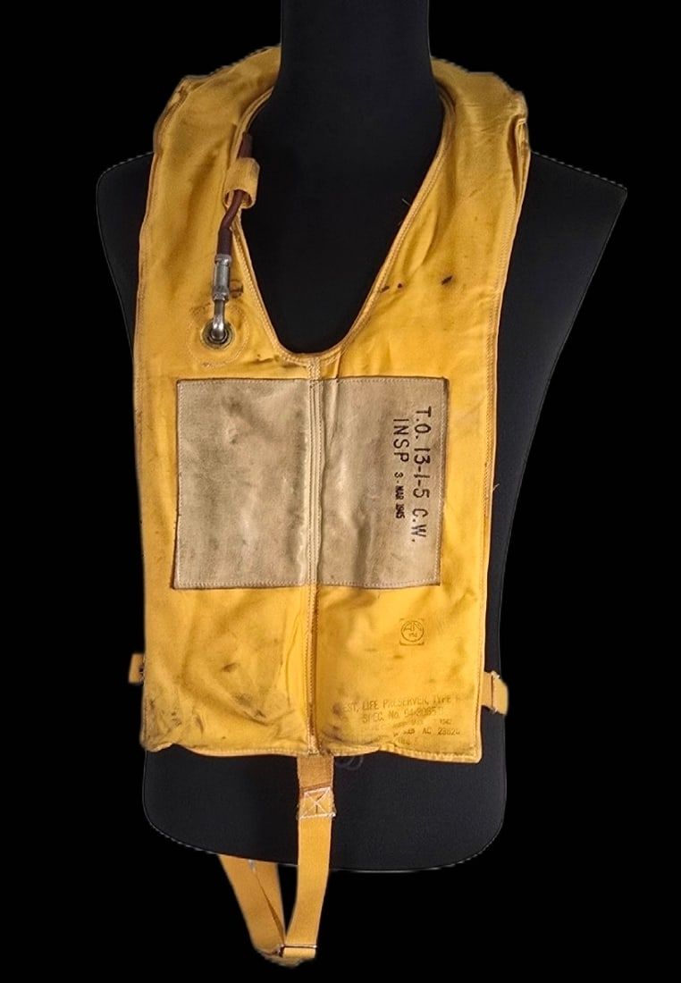 Lot 357: Rare 1942 Goodyear USAAF B-3 Mae West Vest